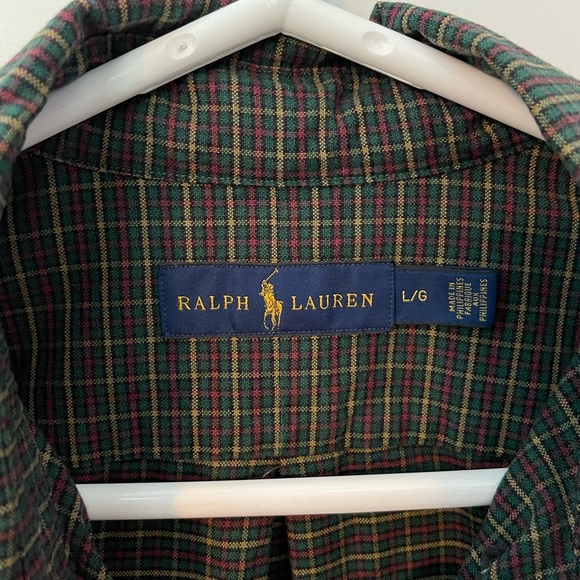 Ralph Lauren Plaid Button Down Shirt - size L - Picture 3 of 4